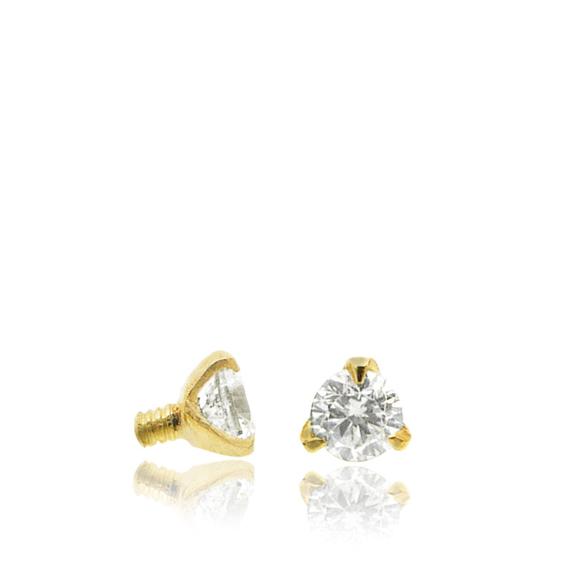 Piercing micro dermal en or Cbo piercings CBo piercings