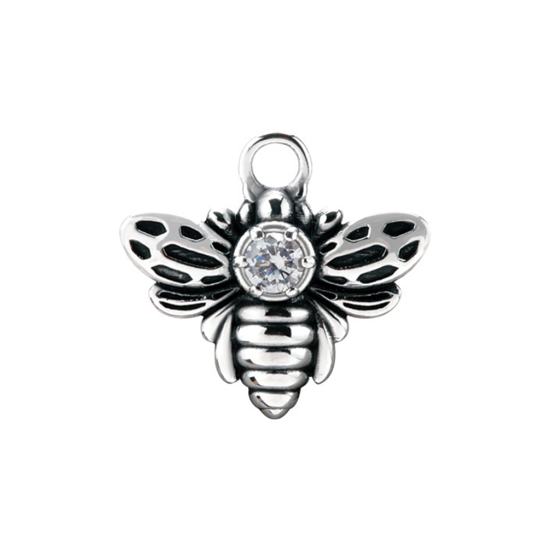 Charm abeille en acier chirurgical