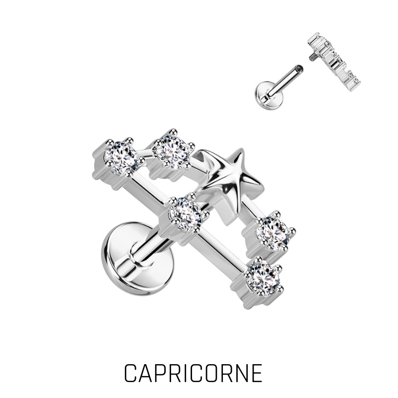Piercing Zodiaque en Acier Chirurgical – Signe Astrologique
