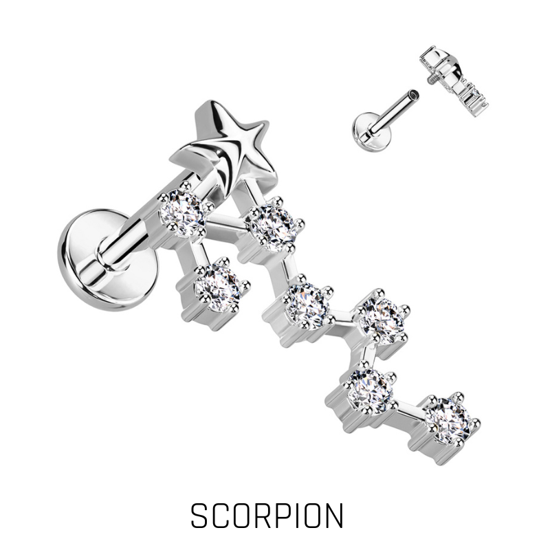Piercing Zodiaque en Acier Chirurgical – Signe Astrologique