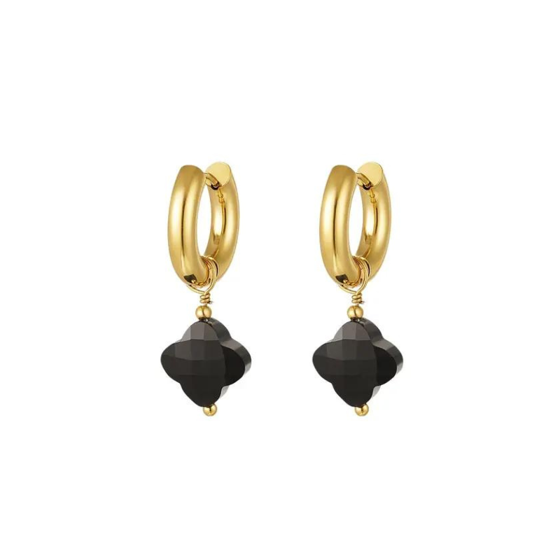 Boucles d'oreilles anneaux Selena en acier inoxydable