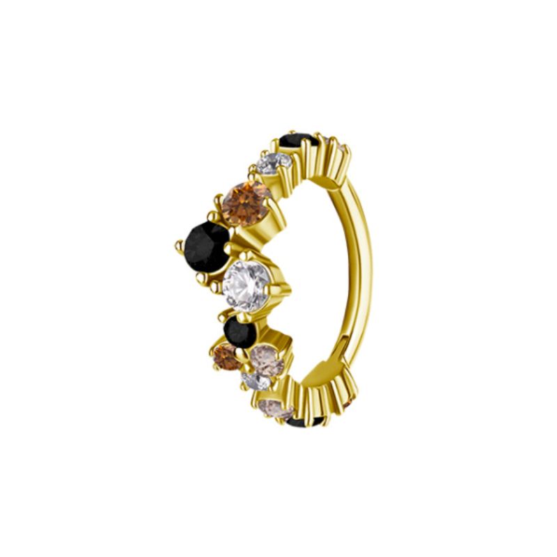 Anneau clicker oreille modèle BAYA en PVD Gold