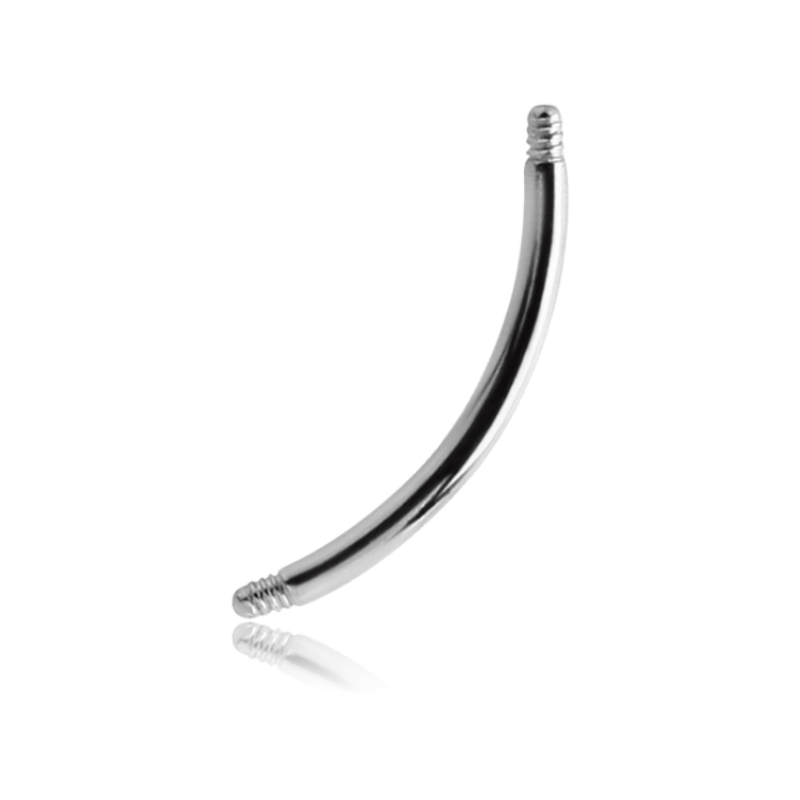 Piercing barre courbe en titane