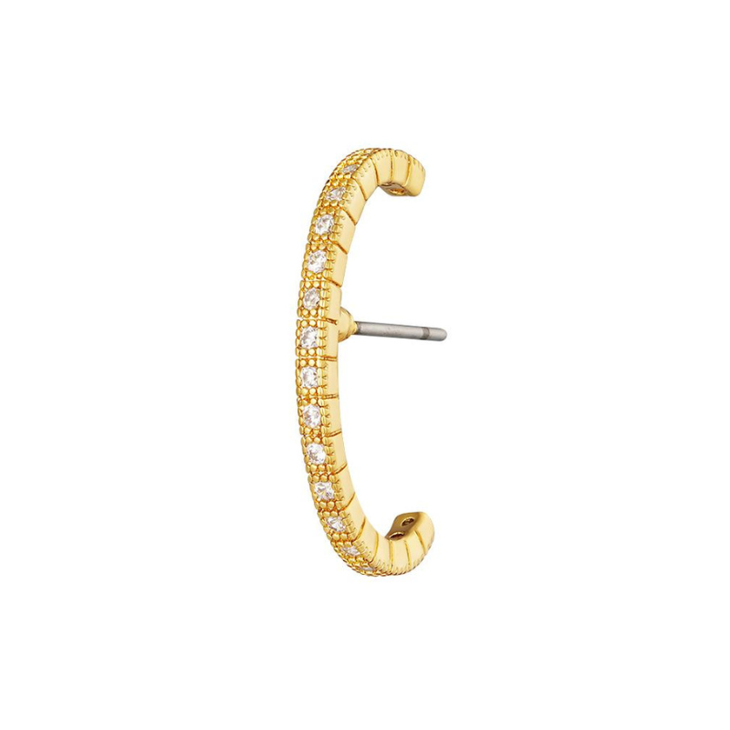 Piercing d'oreille doré Célia façon Earcuff