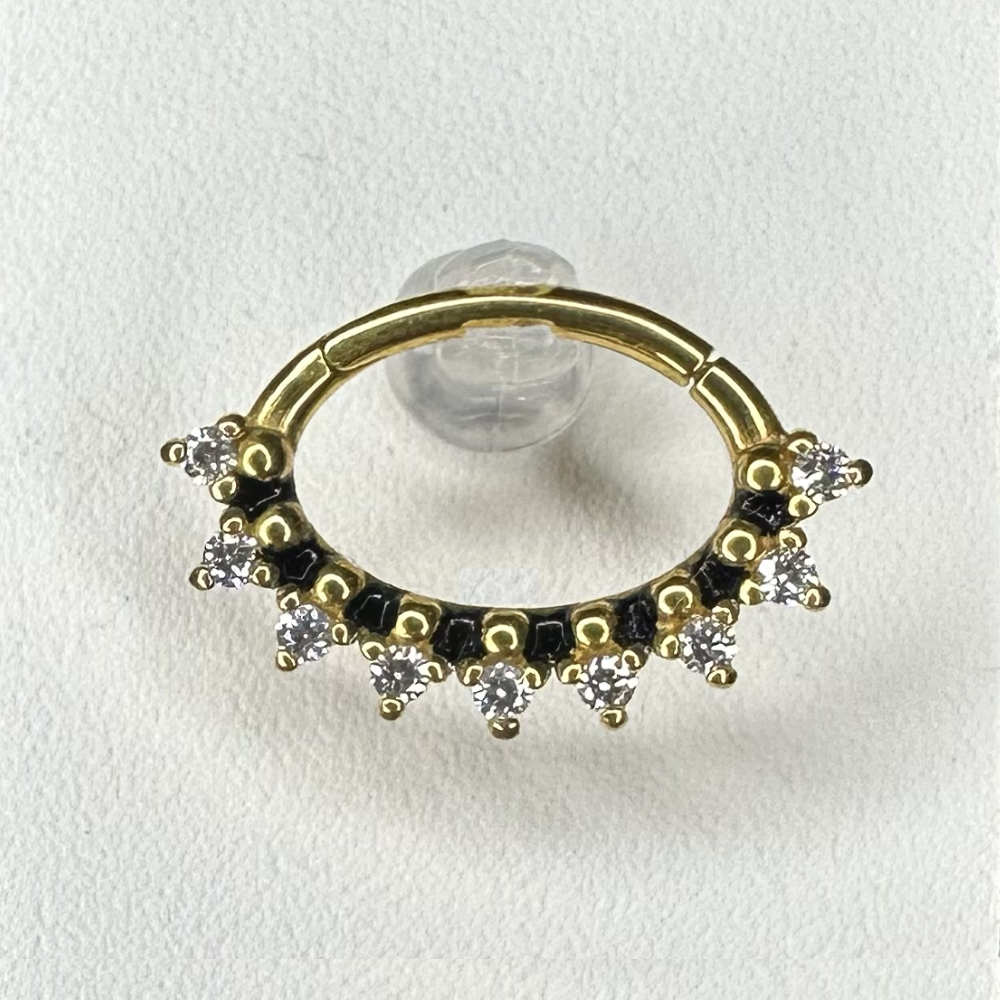 Piercing septum pvd gold 24 carats