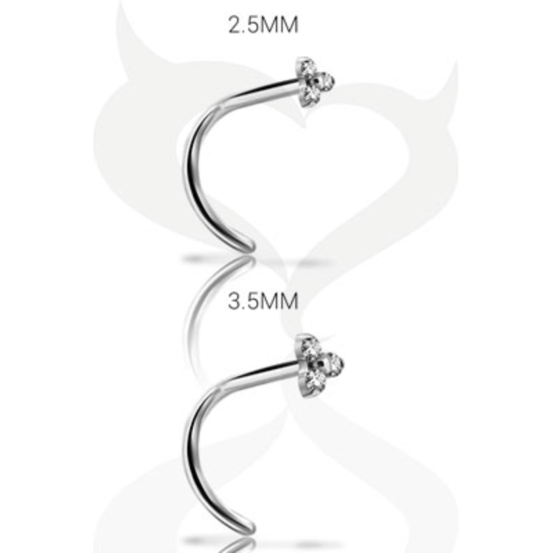 Piercing de nez trinity en titane