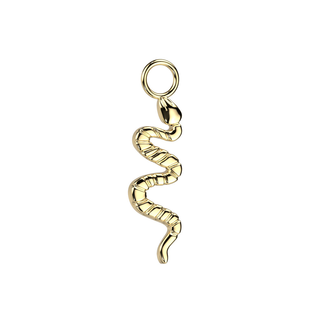 Charms serpent en PVD gold