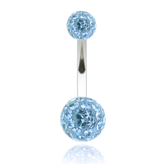 Piercing nombril en cristal de swarovski