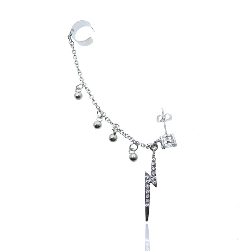 Piercing oreille pendentif avec éclair