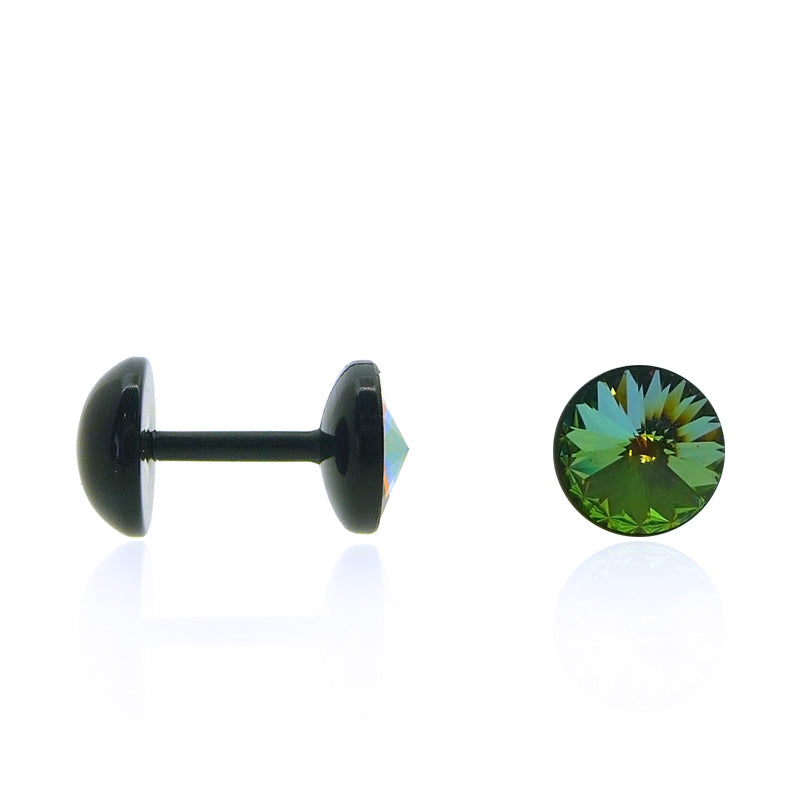 Boucle d'oreille vissable avec brillant