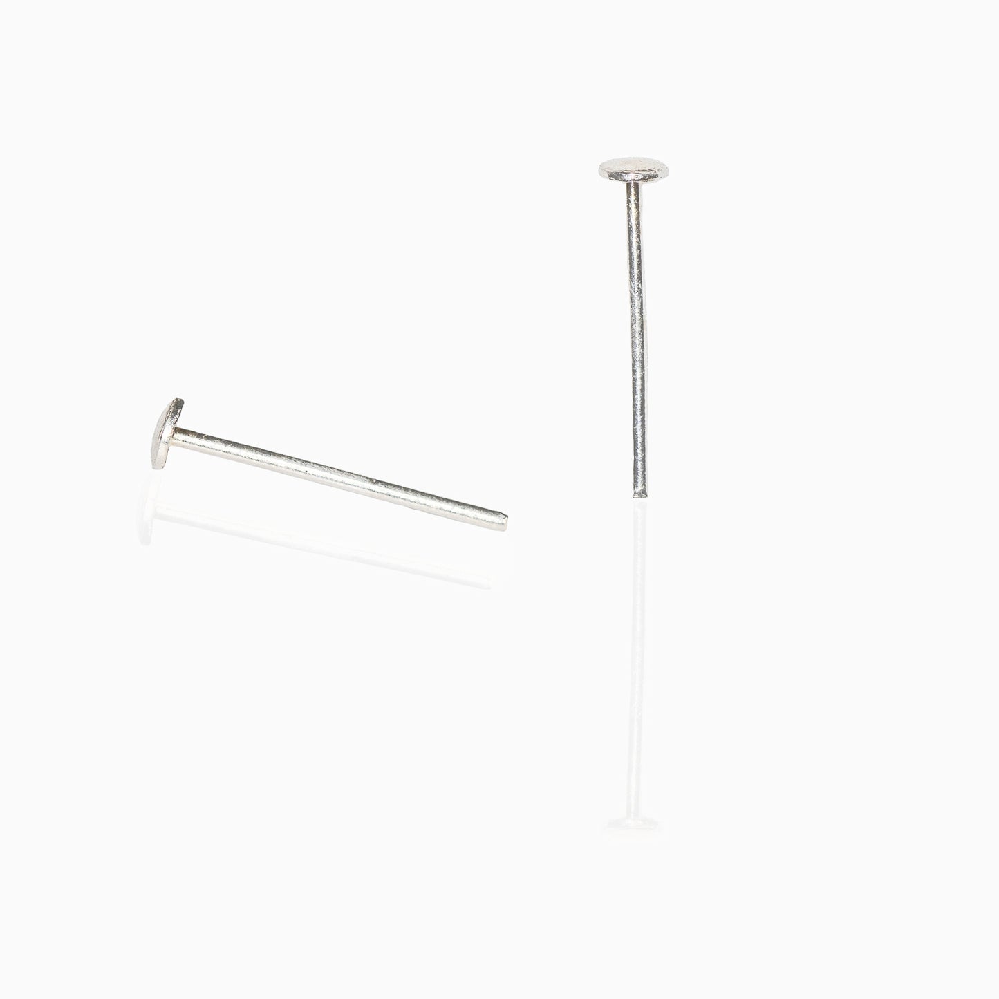 Piercing nez argent rond plat