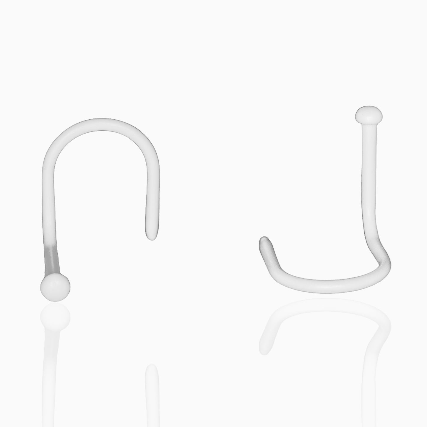 Piercing nez stud blanc bioplast