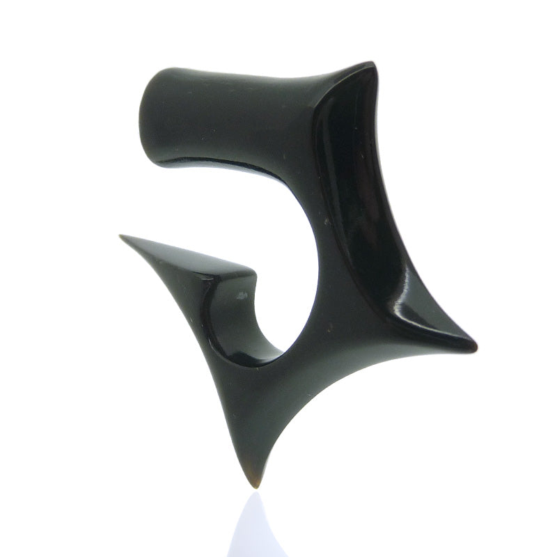 Piercing oreille ecarteur corne de buffle naturelle