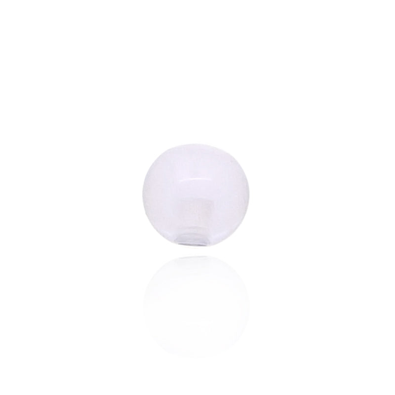Piercing boule transparente mauve