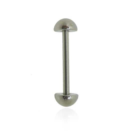 Piercing de langue en acier avec demi boule