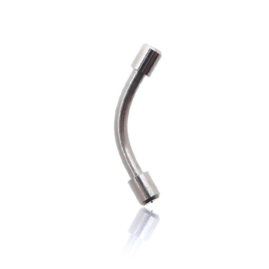 Piercing courbé acier 316L pour arcade, rook ou daith