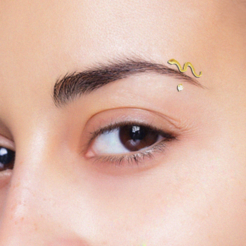 Piercing arcade or jaune serpent