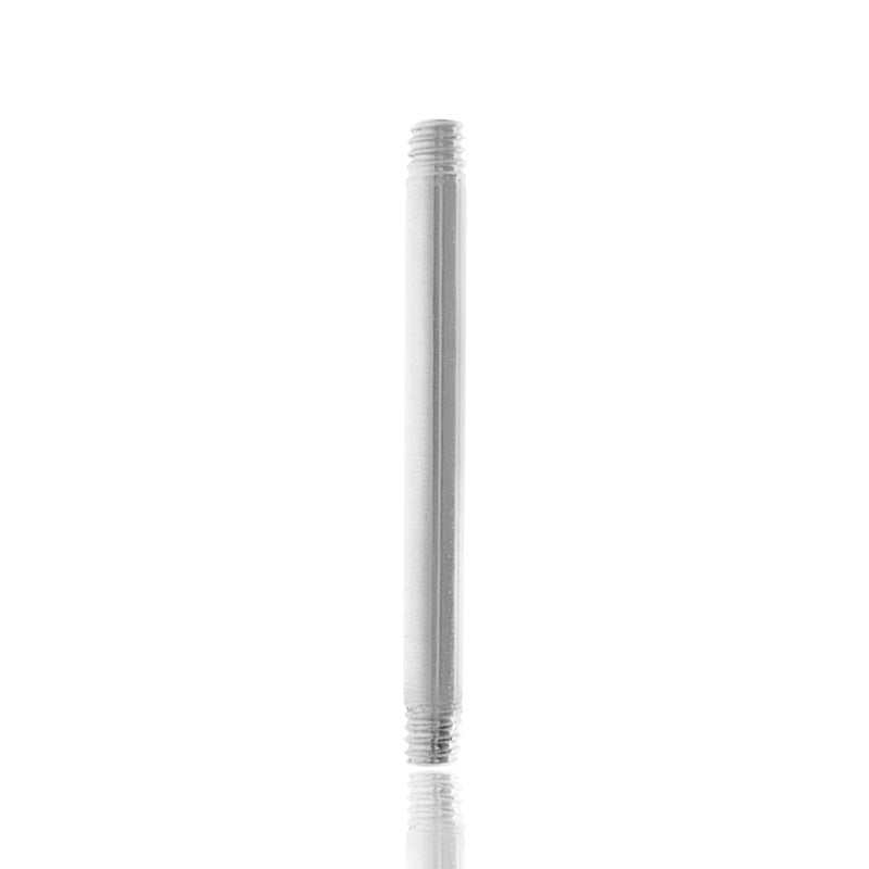 Piercing barre droite or blanc (1,2mm)