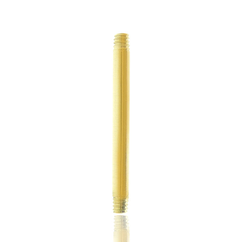 Piercing barre droite or jaune (1,2mm)