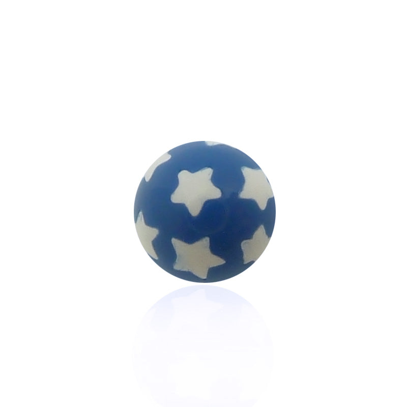 Bille de piercing acrylique étoiles