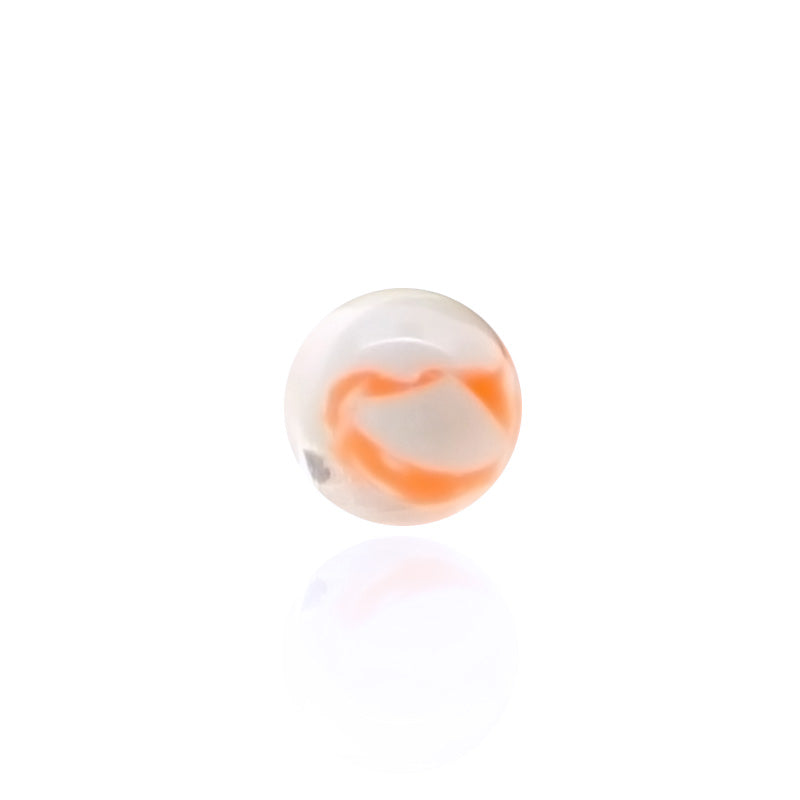 Piercing boule acrylique transparent et coloré