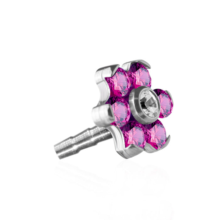 Piercing clipsable fleur pour l'oreille