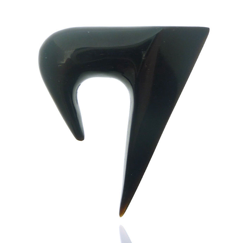 Piercing ecarteur en corne de buffle naturelle pour le lobe de l'oreille