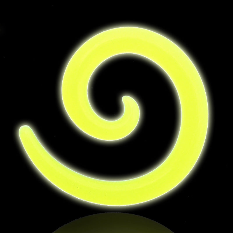 Piercing ecarteur acrylique jaune fluo