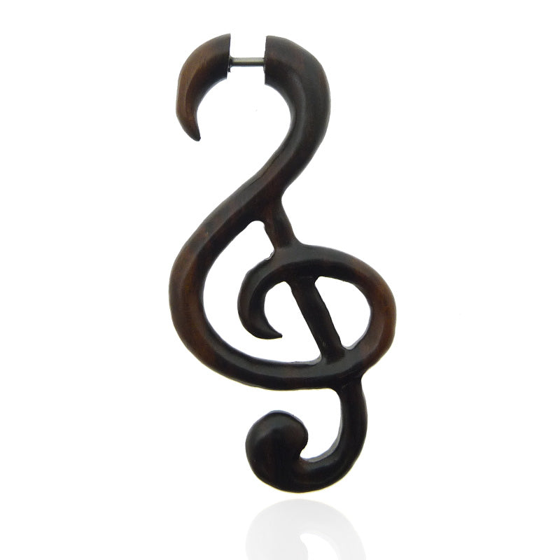 Faux écarteur clef de sol en bois