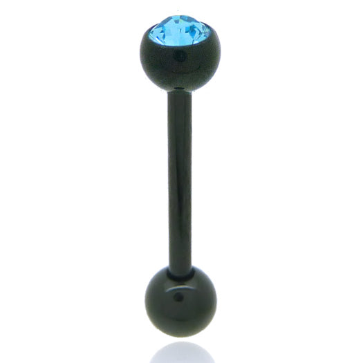 Piercing langue avec boules et brillant