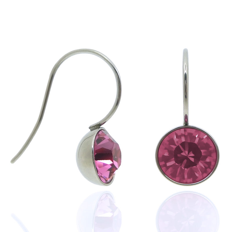 Piercing boucle oreille acier chirurgical zircon