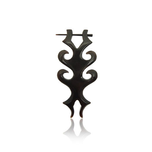 Piercing oreille corne buffle