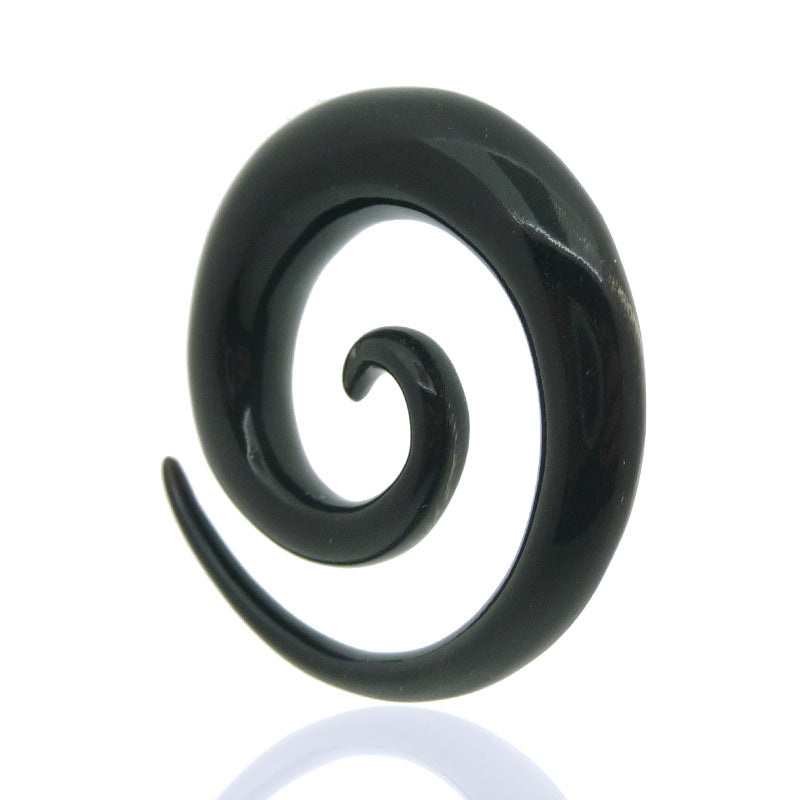 Piercing écarteur spirale corne buffle