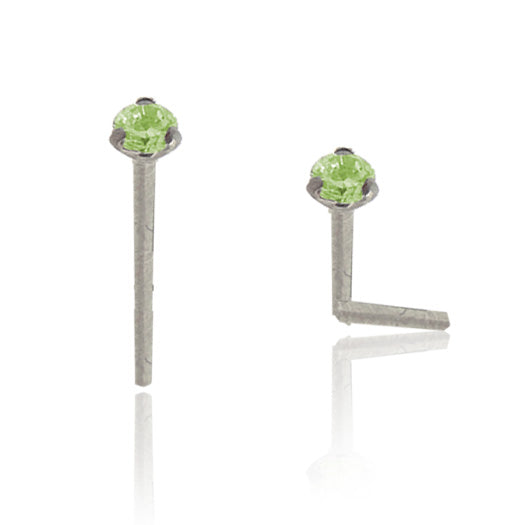 Piercing nez argent avec brillant griffe