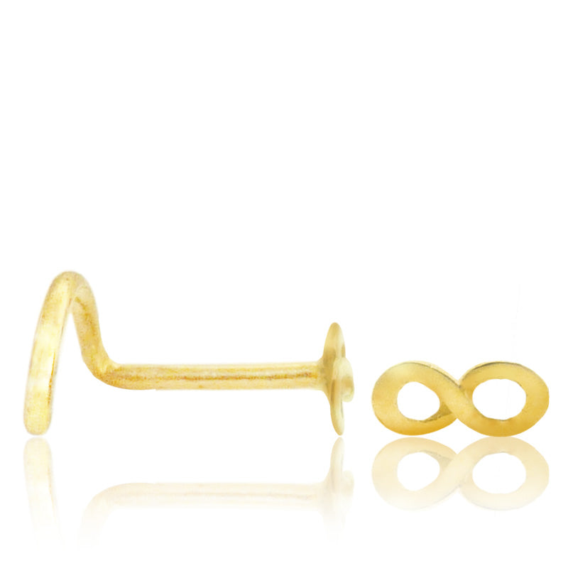 Piercing de nez infini or jaune