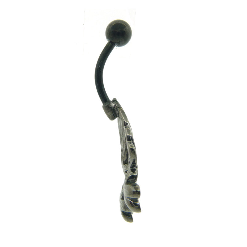 Piercing nombril papillon et fleur