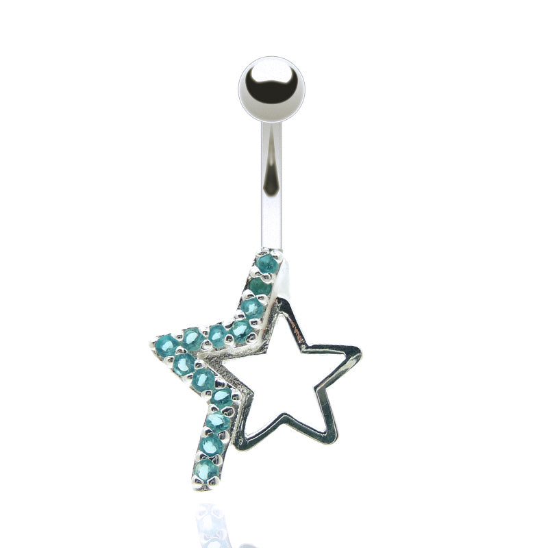 Piercing de nombril étoile