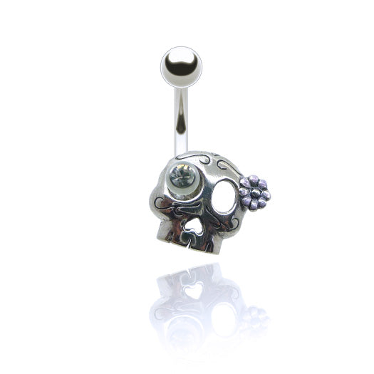 Piercing nombril pendentif avec tete