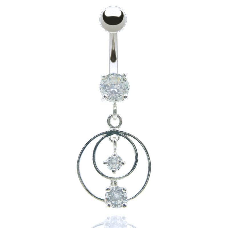 Piercing de nombril pendentif anneaux