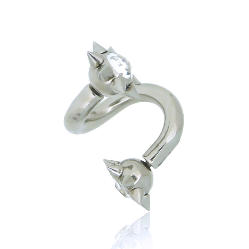 Piercing ecarteur en acier chirurgical avec pics