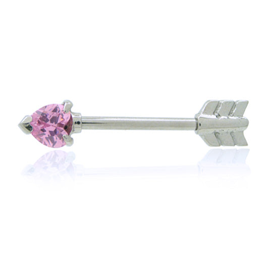 Piercing teton coeur avec oxyde de zirconium