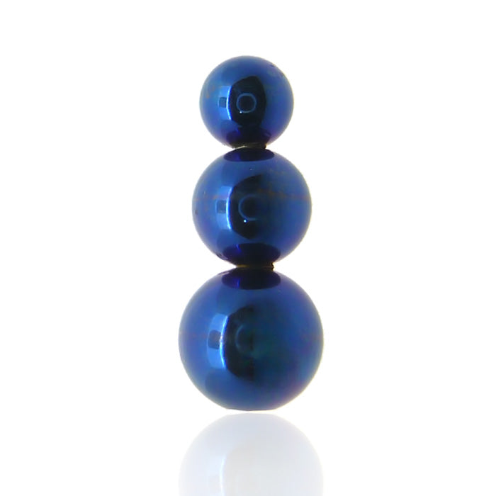Piercing en acier avec trois boules