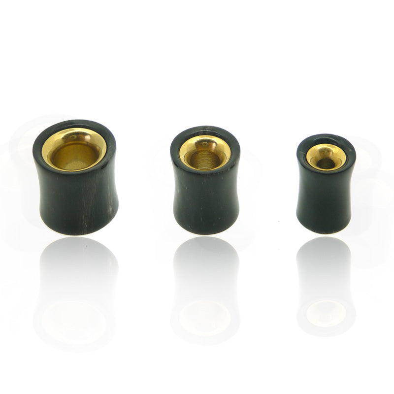 Piercing tunnel acier chirurgical or et corne