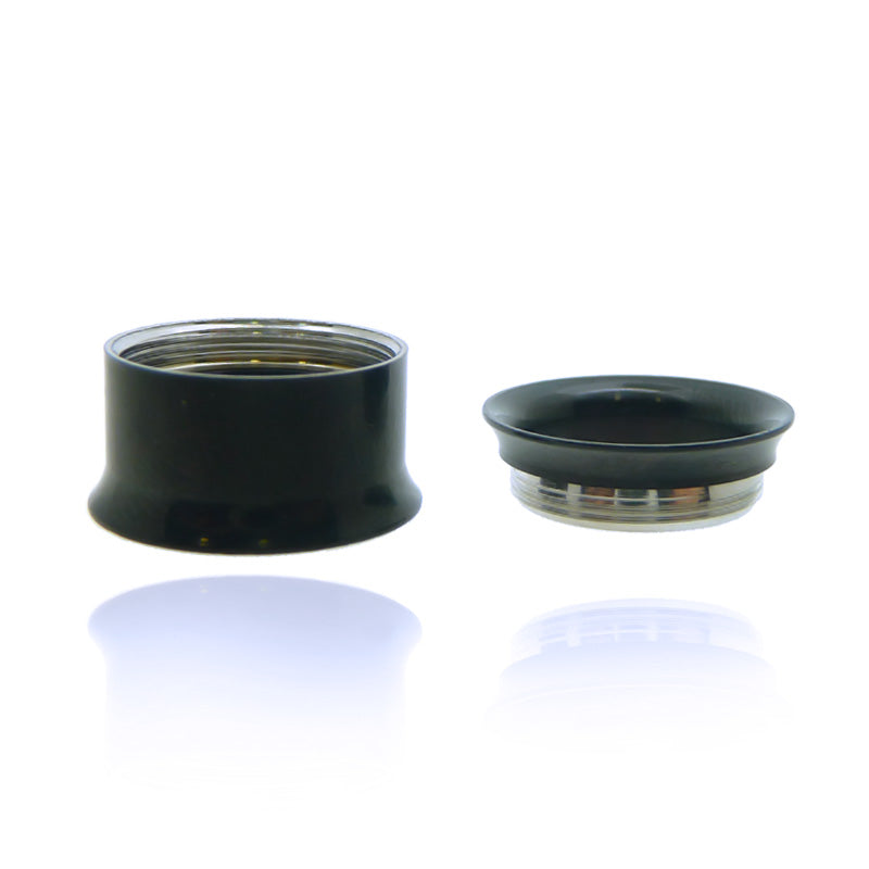 Piercing tunnel acier chirurgical noir