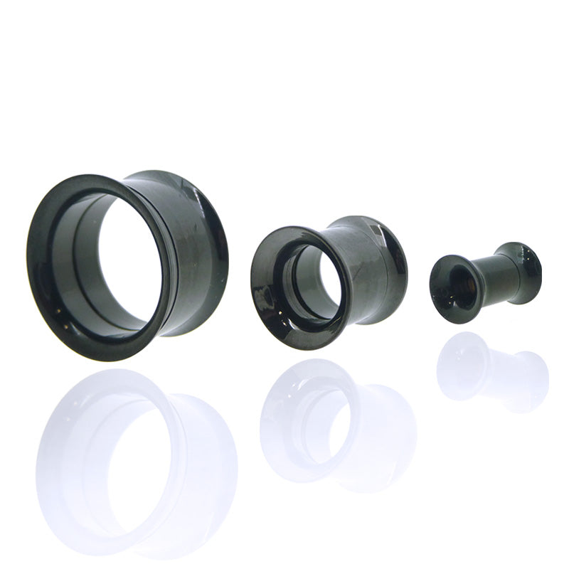Piercing tunnel acier chirurgical noir