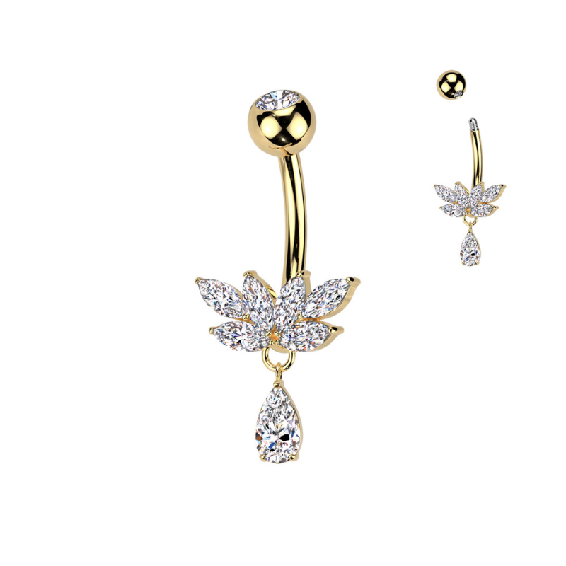 Piercing de nombril en titane
