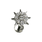 Piercing oreille soleil brillants en titane ASTM F-136