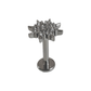 Piercing oreille soleil brillants en titane ASTM F-136