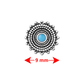 Boucle d'oreille en acier chirurgical style tribal