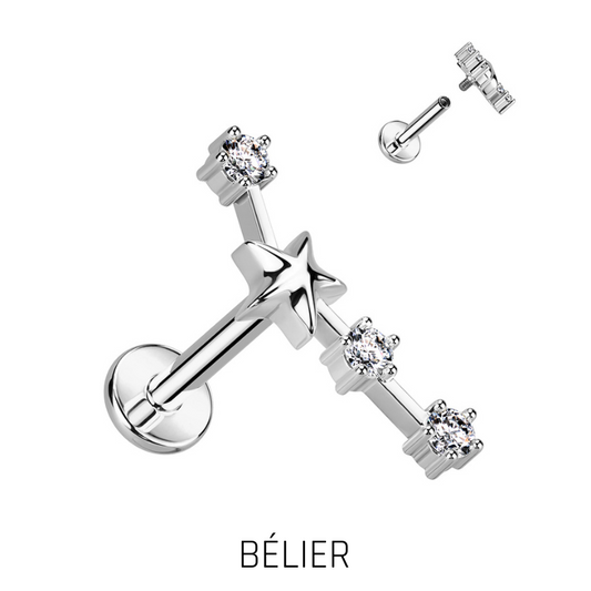 Piercing Zodiaque en Acier Chirurgical – Signe Astrologique